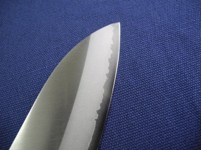 画像3: 三徳包丁　165mm　源利平　VG10本割込み　 (3)