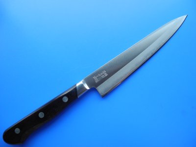 画像1: ペティナイフ　源利平　スウェーデン鋼　硬質三層　150ｍｍ  (1)